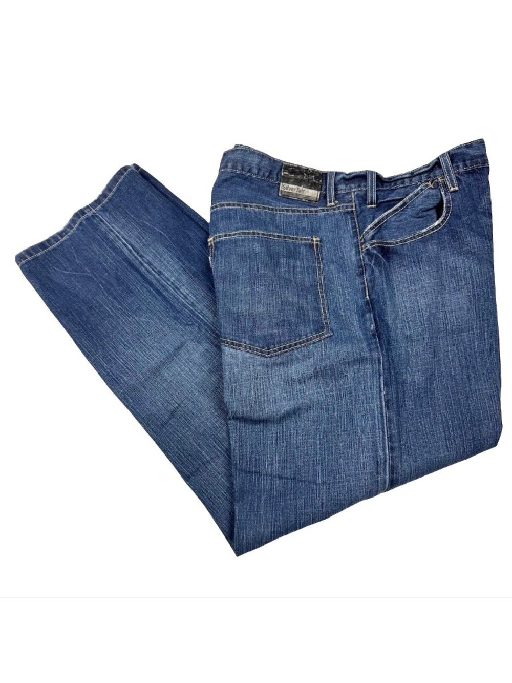 VTG Levi's Silvertab Men's Baggy Wide Leg Denim Jeans Blue • USA • 42x32